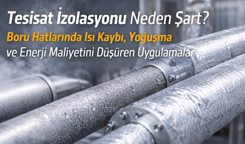 Read more about the article Tesisat İzolasyonu Neden Şart? Boru Hatlarında Isı Kaybı, Yoğuşma ve Enerji Maliyetini Düşüren Uygulamalar