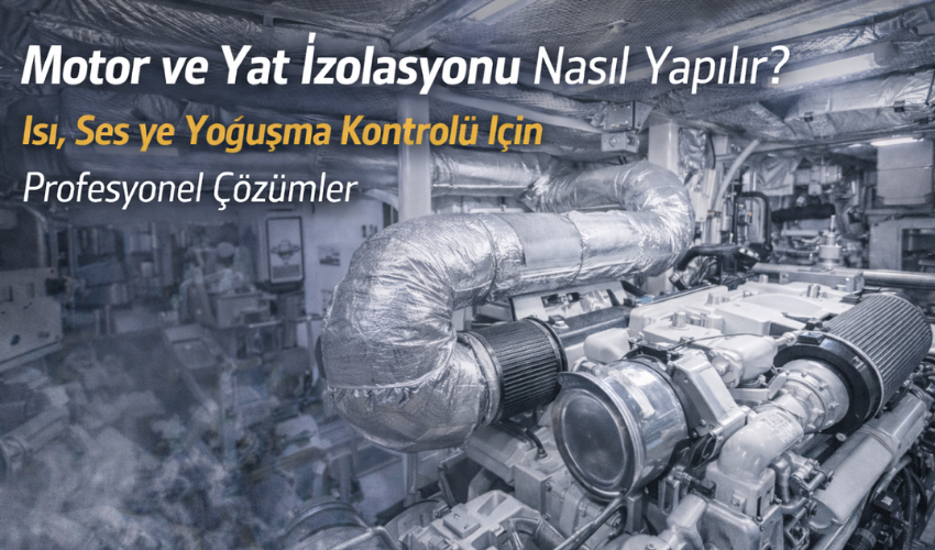You are currently viewing Motor ve Yat İzolasyonu Nasıl Yapılır? Isı, Ses ve Yoğuşma Kontrolü İçin Profesyonel Çözümler