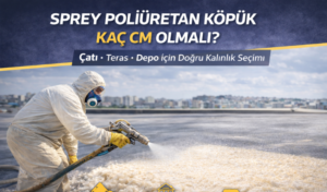 Read more about the article Sprey Poliüretan Köpük Kaç cm Olmalı? Çatı–Teras–Depo İçin Kalınlık Seçimi ve Yanlış Kalınlığın Maliyeti