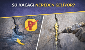 Read more about the article Su Kaçağı Nereden Geliyor? Termal Kamera Olmadan Çatlak/Derz Tespiti + Poliüretan Enjeksiyona Ne Zaman Geçilir