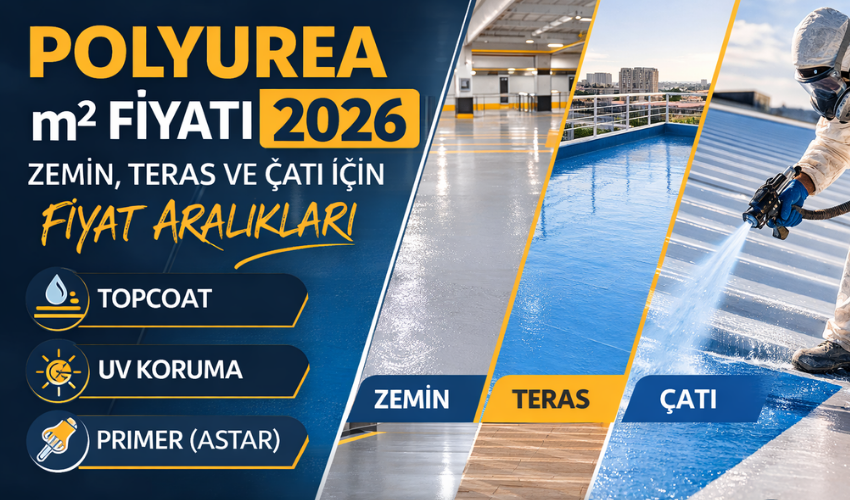 Read more about the article Polyurea m² Fiyatı 2026: Zemin, Teras ve Çatı İçin Fiyat Aralıkları + Topcoat/UV Koruma Etkisi